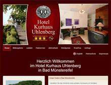 Tablet Screenshot of kurhaus-uhlenberg.de